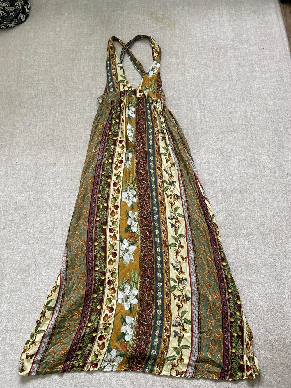 GORGEOUS AGUA BENDITA EVERGREEN STORY NATURALIA MAXI DRESS M - Picture 8 of 14